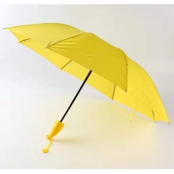 Generic Stylish Banana Shaped Mini Foldable Umbrella (Color: Assorted)