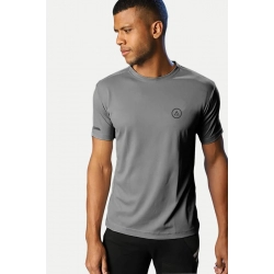Generic Men's Casual Half sleeve Solid Polyester Crew Neck T-shirt (Grey) Generic Men's Casual Half sleeve Solid Polyester Crew Neck T-shirt (Grey)