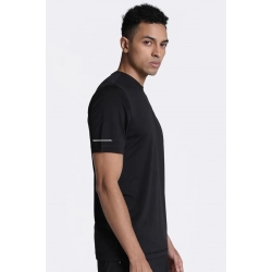Generic Men's Casual Half sleeve Solid Polyester Crew Neck T-shirt (Black) Generic Men's Casual Half sleeve Solid Polyester Crew Neck T-shirt (Black)