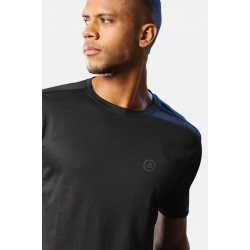 Generic Men's Casual Half sleeve Solid Polyester Crew Neck T-shirt (Black) Generic Men's Casual Half sleeve Solid Polyester Crew Neck T-shirt (Black)