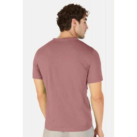 Generic Men's Casual Half sleeve Solid Cotton Henley Neck T-shirt (Onion) Generic Men's Casual Half sleeve Solid Cotton Henley Neck T-shirt (Onion)