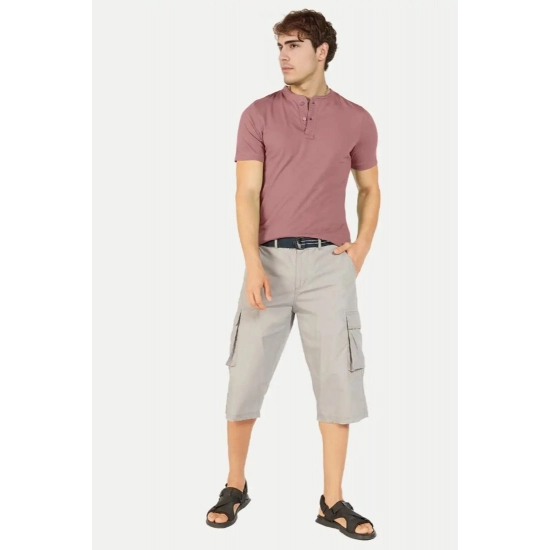 Generic Men's Casual Half sleeve Solid Cotton Henley Neck T-shirt (Onion) Generic Men's Casual Half sleeve Solid Cotton Henley Neck T-shirt (Onion)