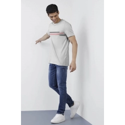 Generic Men's Casual Half sleeve Solid Cotton Crew Neck T-shirt (Light Grey) Generic Men's Casual Half sleeve Solid Cotton Crew Neck T-shirt (Light Grey)