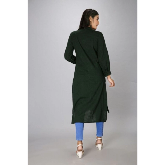 Generic Women's Casual Full Sleeve Viscose Rayon Printed Kurti (Dark Green) Generic Women's Casual Full Sleeve Viscose Rayon Printed Kurti (Dark Green)