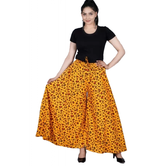 Generic Women's Cotton Printed Elastic Palazzo Pant (Yellow, Free Size) Generic Women's Cotton Printed Elastic Palazzo Pant (Yellow, Free Size)