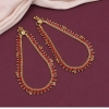 Generic Women's Red Color Anklets (Free Size: Upto 10") 