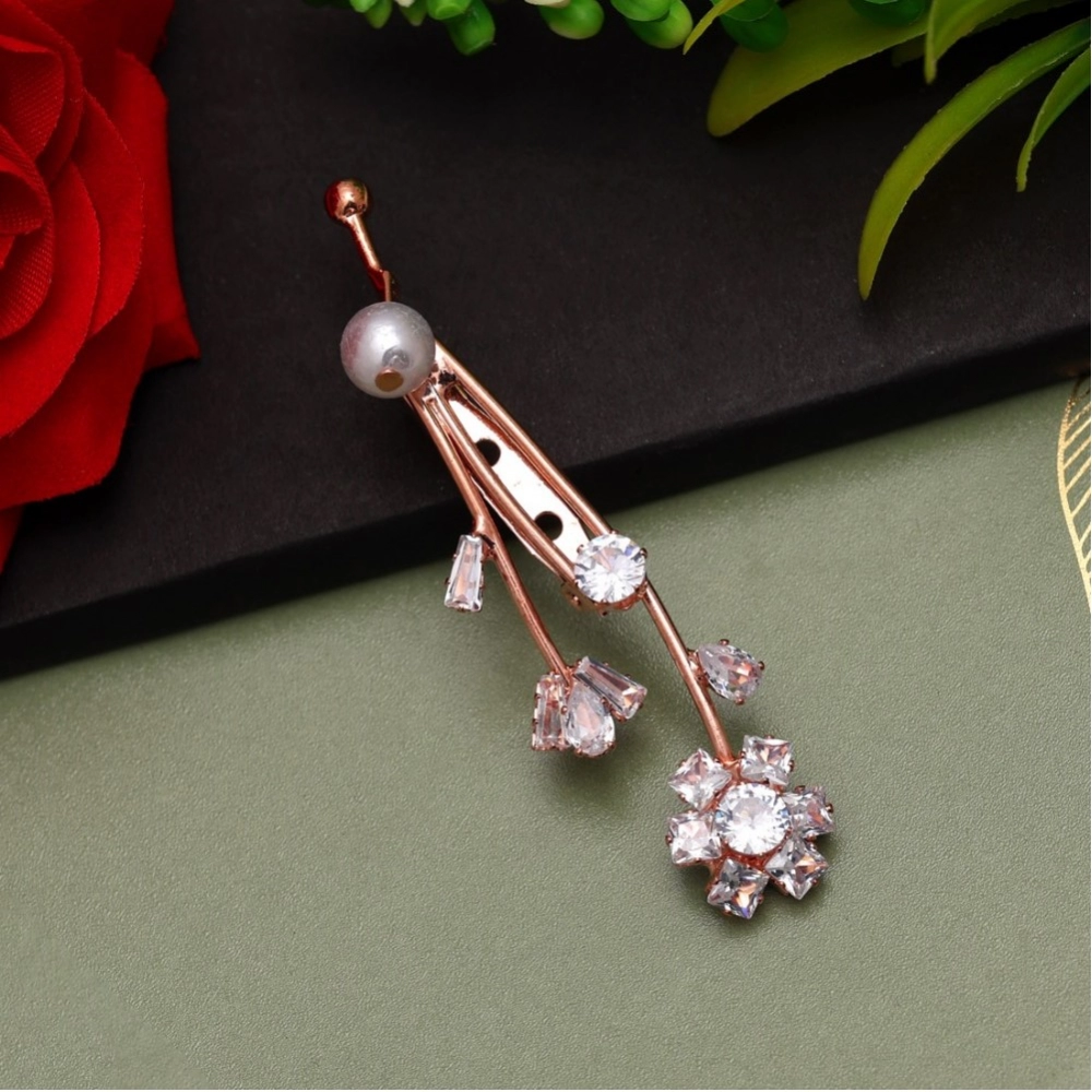 Generic Women's White Color Brooch Use Burkha Pin & Dupatta / Saree Pin Generic Women's White Color Brooch Use Burkha Pin & Dupatta / Saree Pin