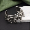 Generic Women's Silver Color Oxidised Adjustable Bracelet 