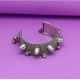 Generic Women's Silver Color Oxidised Adjustable Bracelet 