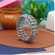 Generic Women's Silver Color Oxidised Adjustable Bracelet 