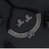 Generic Women's Maroon Color Oxidised Temple Necklace Set 