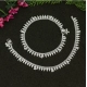 Generic Women's Silver Color Rhinestone Anklets (Free Size: Upto 10&quot;) 