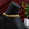 Generic Women's Gold Color Anklets (Free Size: Upto 10") 