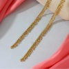 Generic Women's Gold Color Anklets (Free Size: Upto 10") 