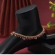 Generic Women's Rani Color Anklets (Free Size: Upto 10&quot;) 