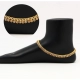 Generic Women's Gold Color Rhinestone Anklets (Free Size: Upto 10&quot;) 
