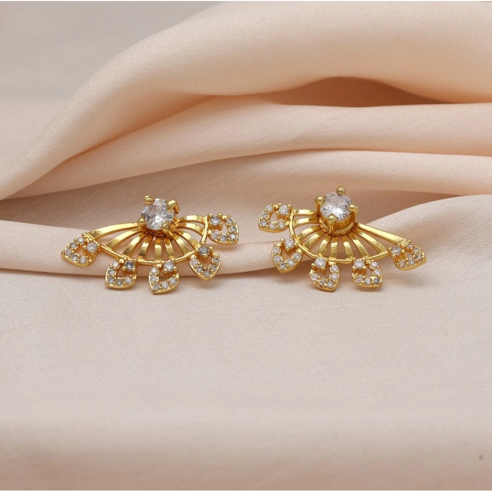 Generic Women's Gold Color Antique Gold Plated Earrings 