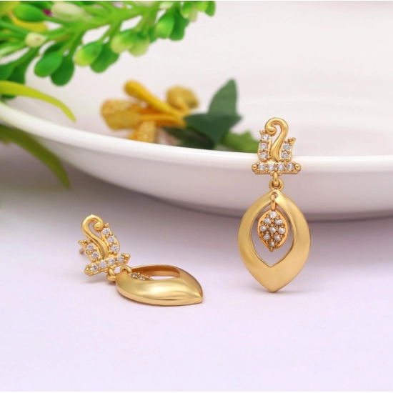 Generic Women's Gold Color Antique Gold Plated Earrings Generic Women's Gold Color Antique Gold Plated Earrings