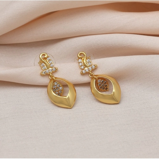 Generic Women's Gold Color Antique Gold Plated Earrings Generic Women's Gold Color Antique Gold Plated Earrings