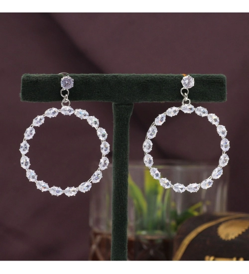 Generic Women's White Color Antique Earrings 