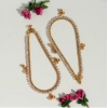 Generic Women's White Color Rhinestone Anklets (Free Size: Upto 10") 