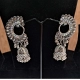 Generic Women's Silver Color Oxidised Earrings 