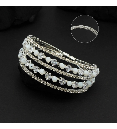 Generic Silver Color Moon Stone Kids Bracelet Adjustable Bracelet