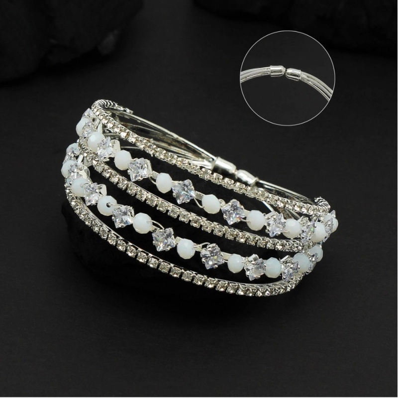 Generic Silver Color Moon Stone Kids Bracelet Adjustable Bracelet