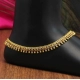 Generic Women's Gold Color Rhinestone Anklets (Free Size: Upto 10&quot;) 