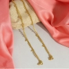 Generic Women's Gold Color Anklets (Free Size: Upto 10") 