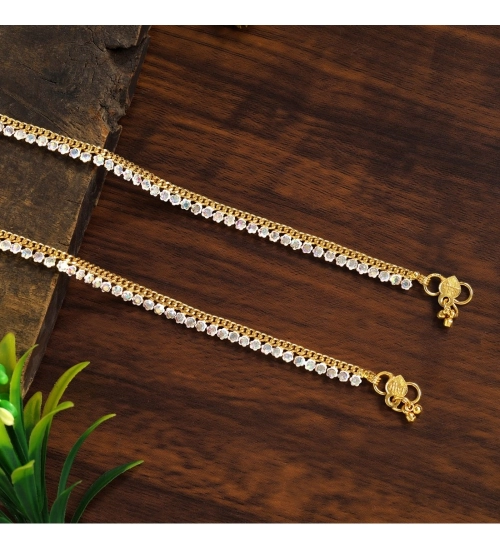 Generic Women's Rainbow Color Anklets (Free Size: Upto 10&quot;) 