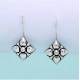 Generic Women's Square Shape Oxidised Silver Plated Stud Brass Earrings 