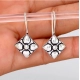 Generic Women's Square Shape Oxidised Silver Plated Stud Brass Earrings 