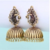 Generic Women's Ethnic Party Wear Oxidised Jhumka Earrings 