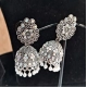 Generic Women's Silver Color Oxidised Earrings 