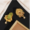 Generic Women's Maroon &amp; Green Color Use Burkha Pin &amp; Dupatta / Saree Pin Combo Of 4 Piece 