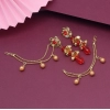 Generic Women's Red Color Bahubali Earrings 