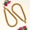 Generic Women's Gold Color Rhinestone Anklets (Free Size: Upto 10") 