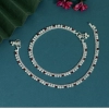 Generic Women's Maroon Color Rhinestone Anklets (Free Size: Upto 10") 