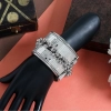 Generic Women's Silver Color Oxidised Adjustable Bracelet 