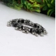 Generic Women's Silver Color Oxidised Adjustable Bracelet 