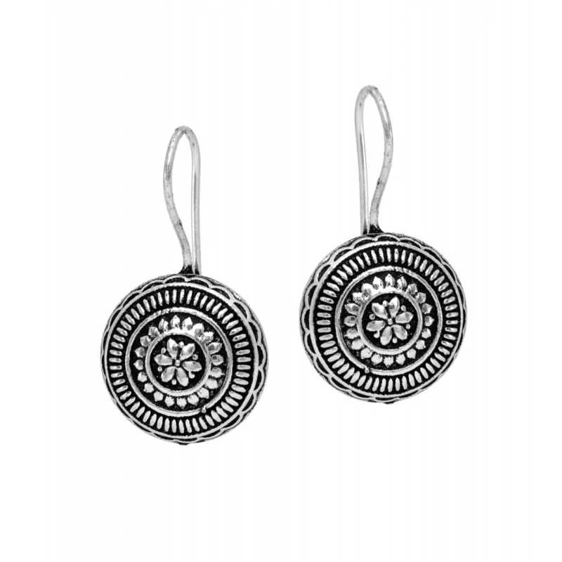 Generic Women's Oxidised Silver Tone Fashion Earrings Studs Generic Women's Oxidised Silver Tone Fashion Earrings Studs