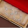 Generic Women's Multi Color Stone Earrings 