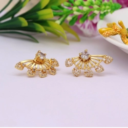 Generic Women's Gold Color Antique Gold Plated Earrings 
