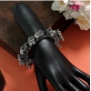Generic Women's Silver Color Oxidised Adjustable Bracelet 