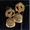 Generic Women's Gold Color Oxidised Earrings 