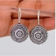 Generic Women's Oxidised Silver Tone Fashion Earrings Studs 