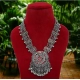 Generic Women's Multi Color Oxidised Meena Necklace 