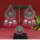 Generic Women's Rani Color Oxidised Earrings Tikka Set 