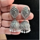 Generic Women's Silver Color Oxidised Earrings 